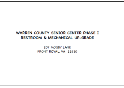 Warren County Senior Center Renovations