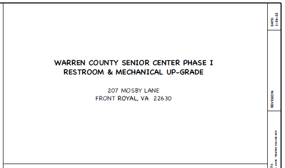 Warren County Senior Center Renovations